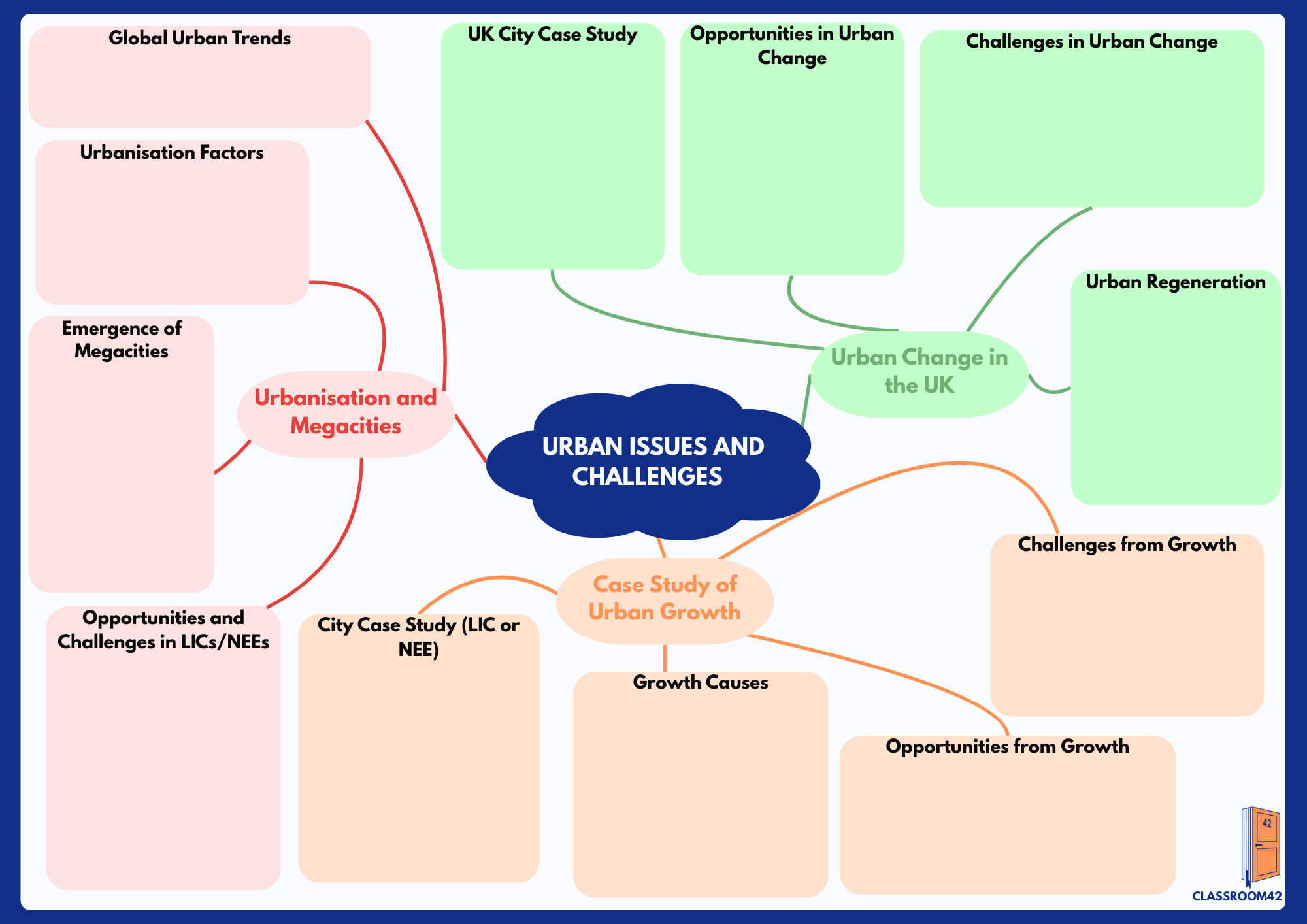 Urban issues and challenges Mind Map – Classroom 42